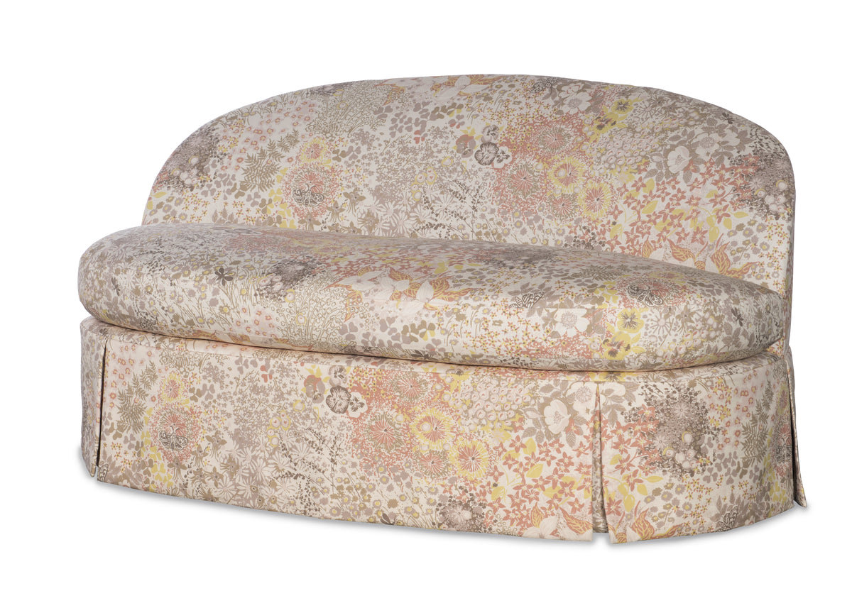 Eleanor Boxed Pleated Settee