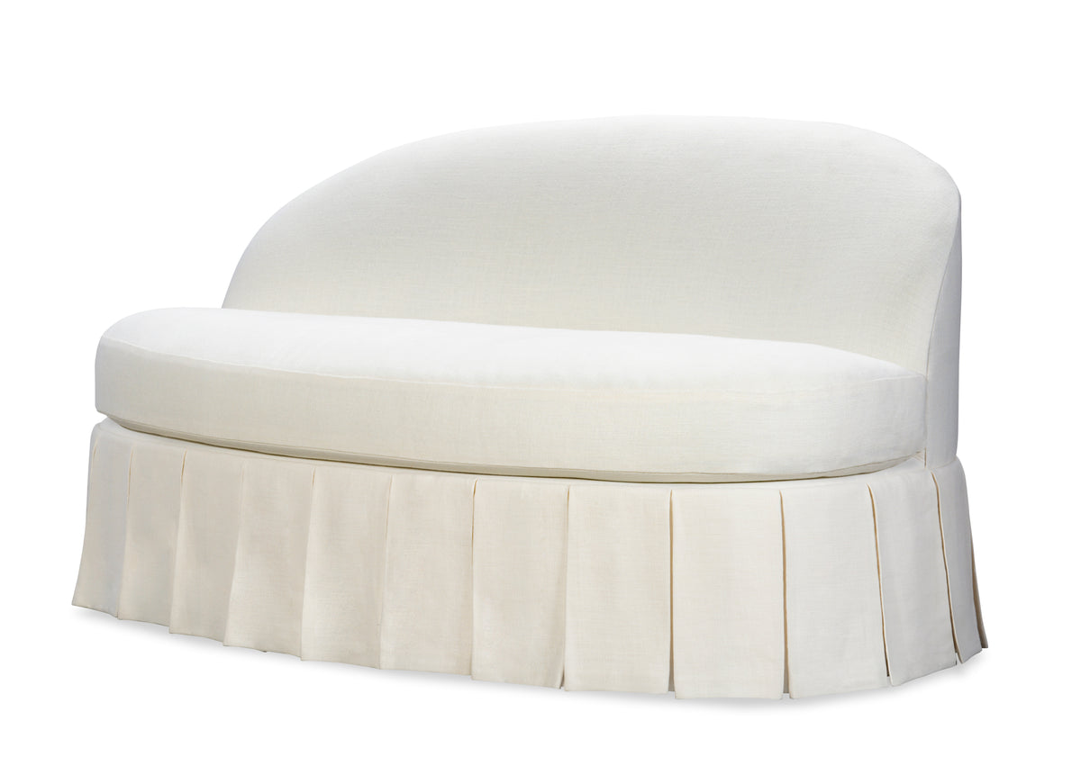 Eleanor Boxed Pleated Settee