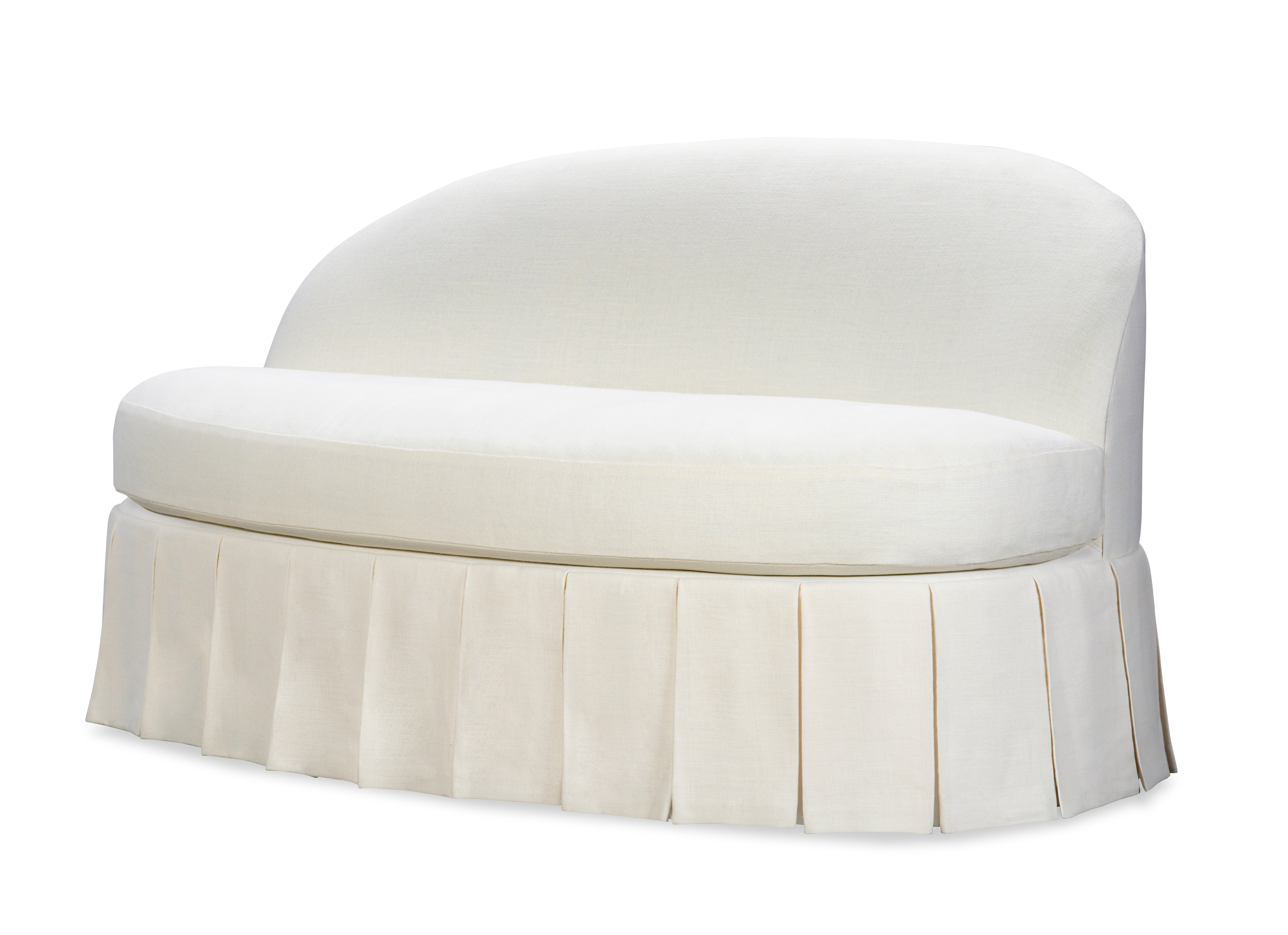 Eleanor Boxed Pleated Settee