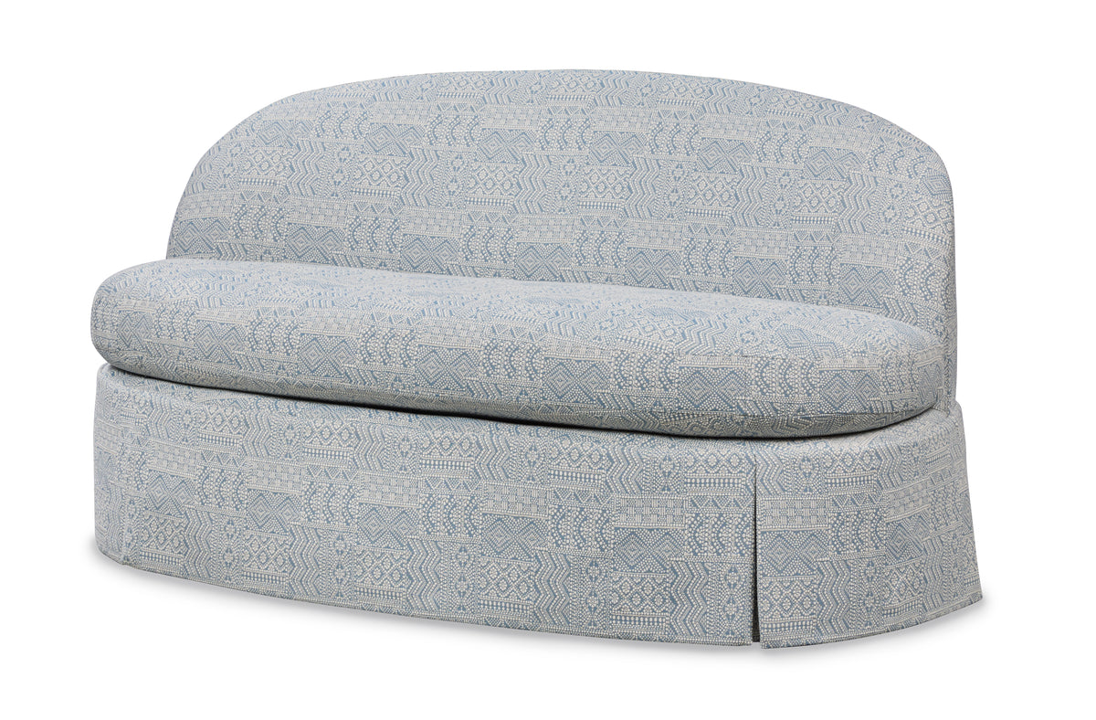 Eleanor Boxed Pleated Settee