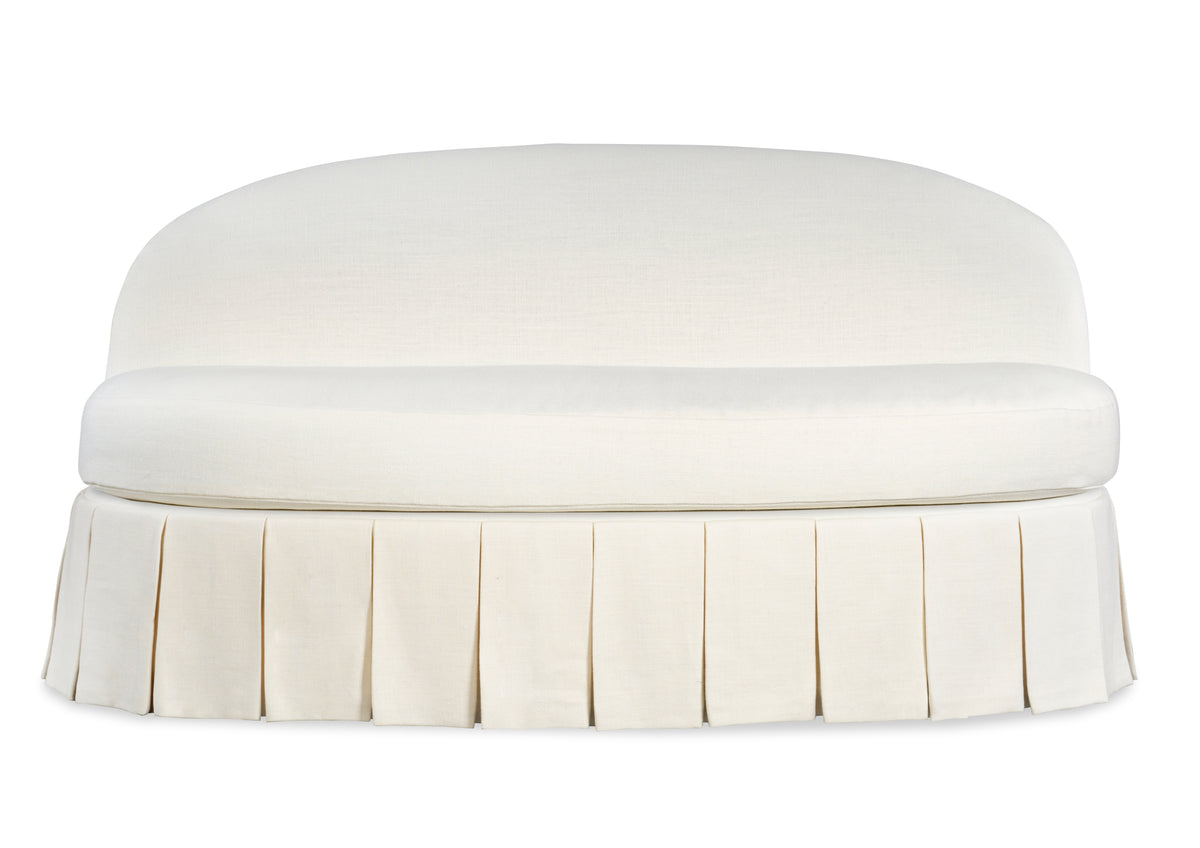Eleanor Boxed Pleated Settee