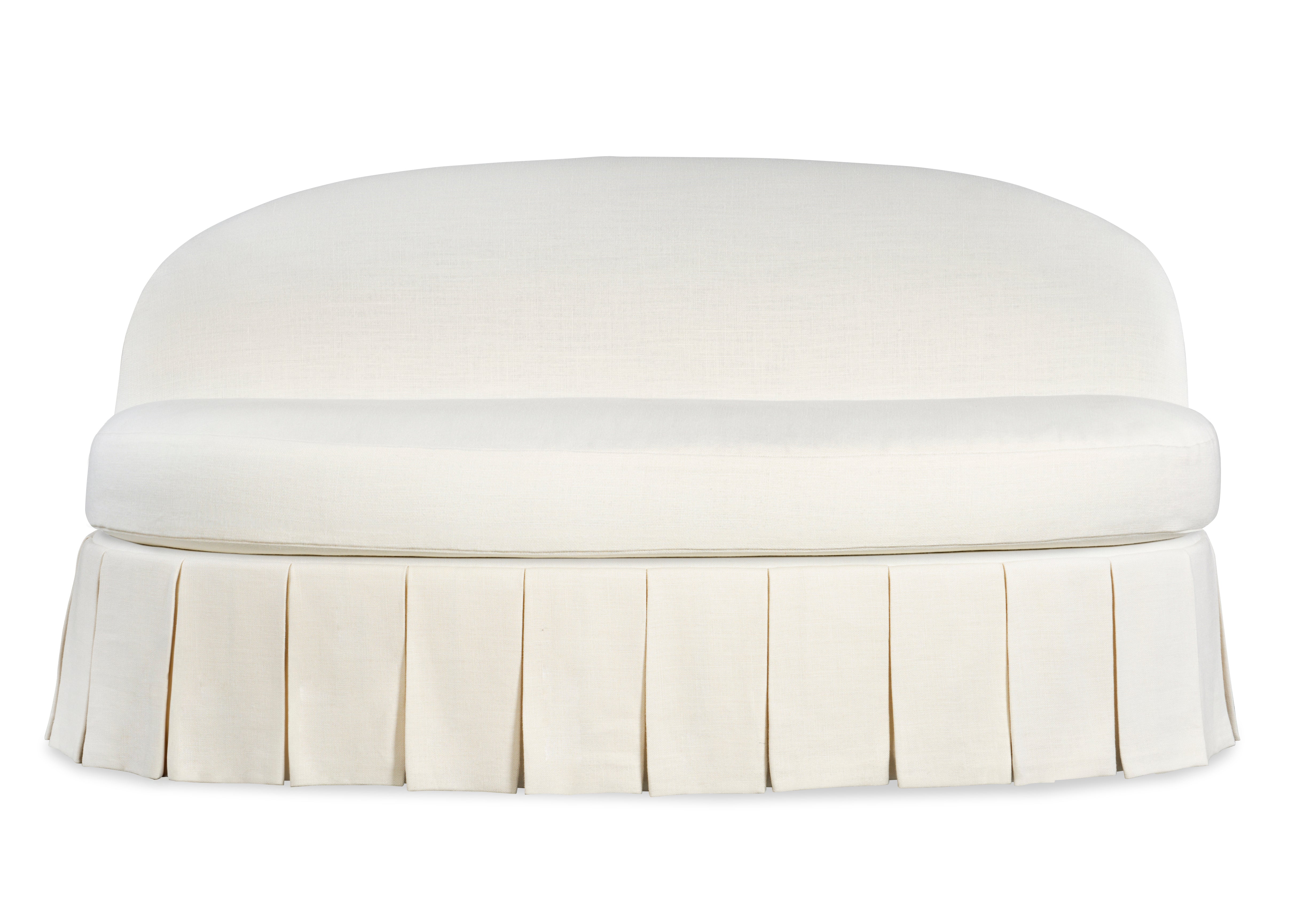 Eleanor Boxed Pleated Settee