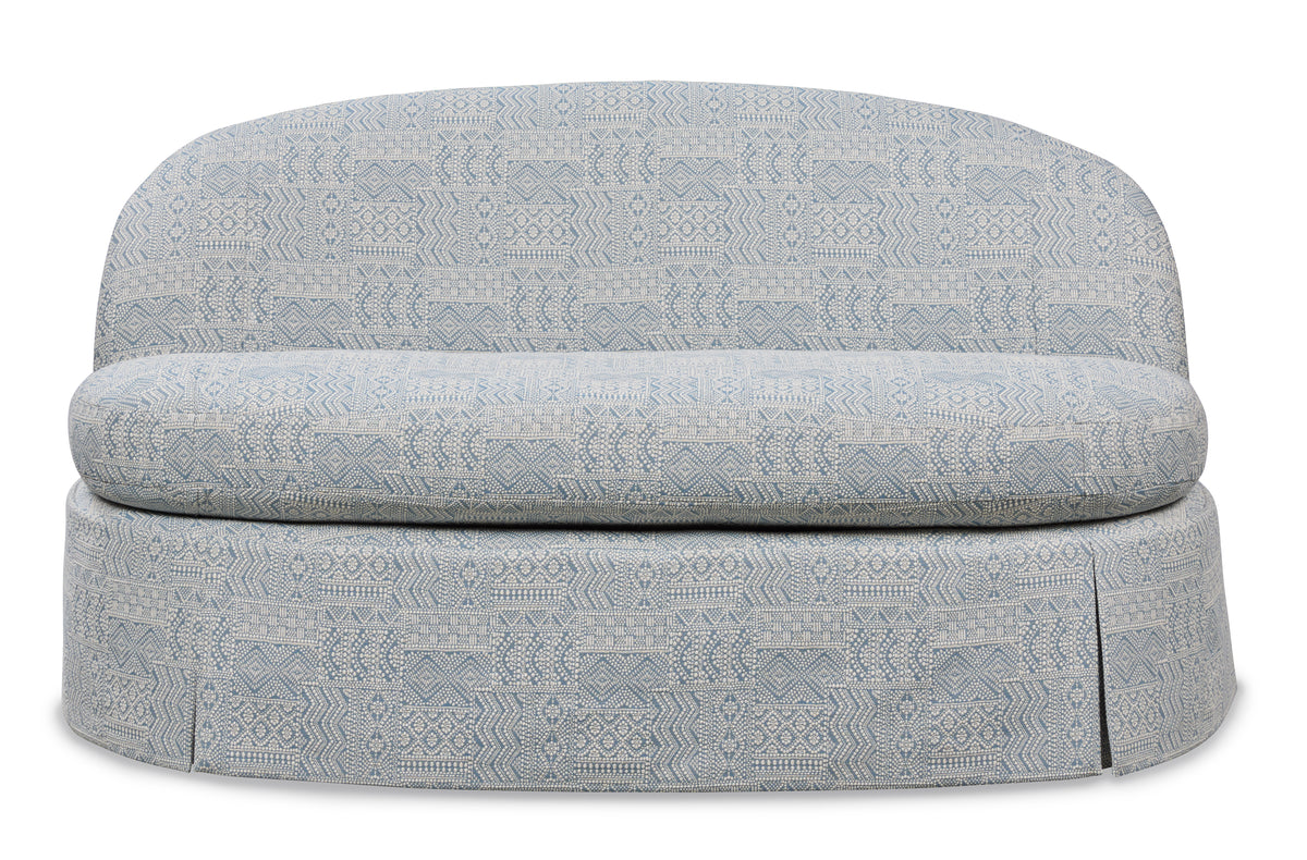 Eleanor Boxed Pleated Settee