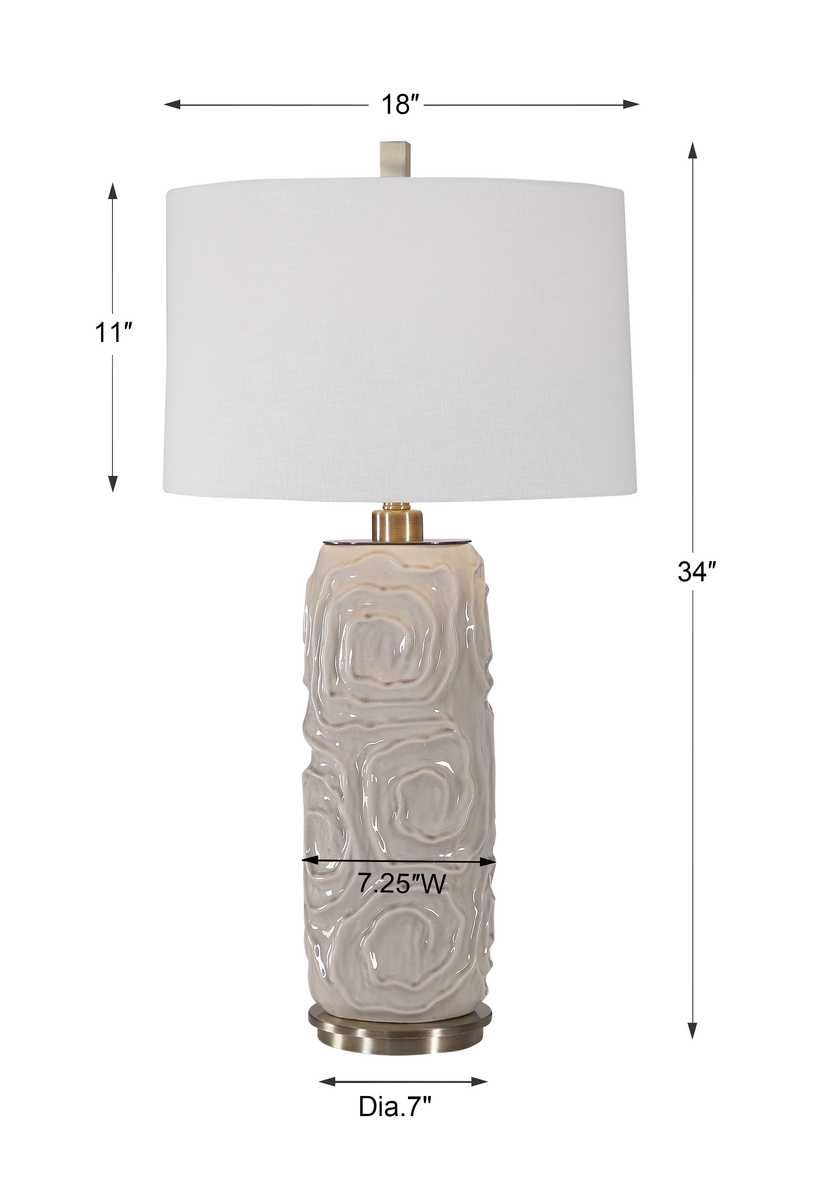 Zade Table Lamp, Gray – Lamps by Uttermost | Sutter & Vale