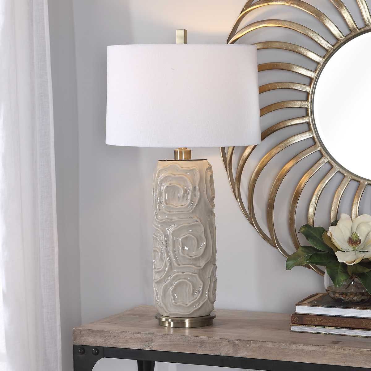 Zade Table Lamp, Gray – Lamps by Uttermost | Sutter & Vale