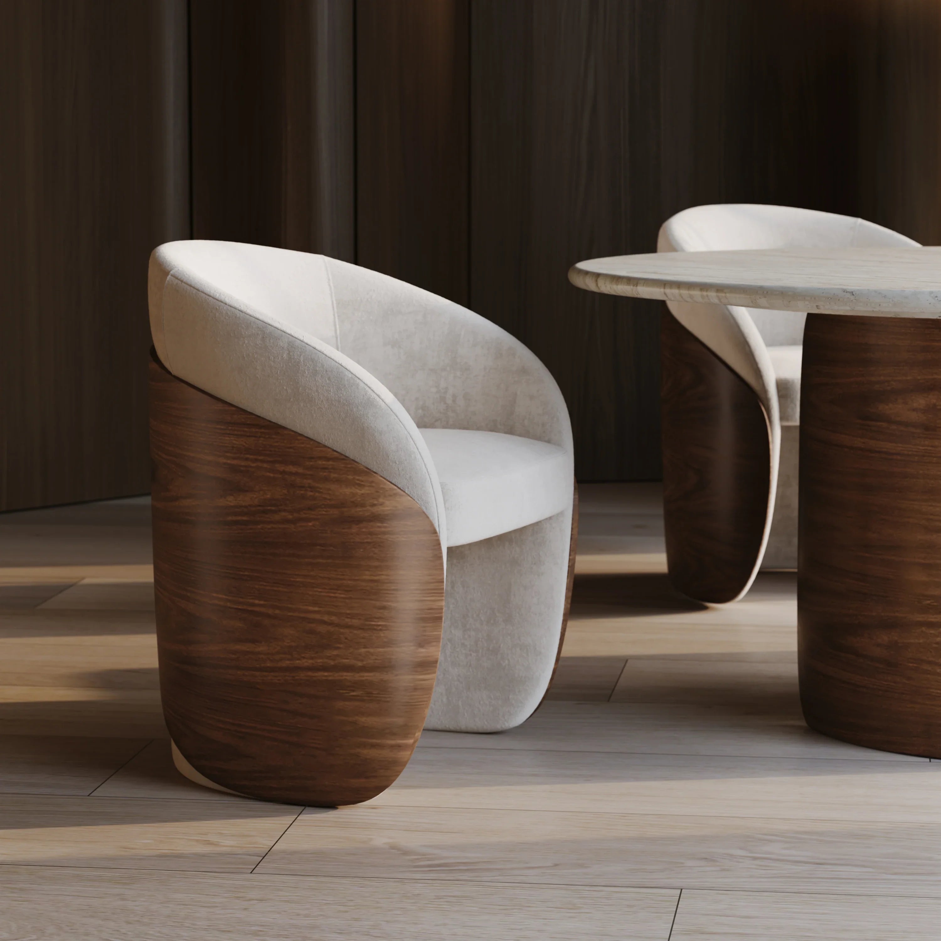 Fleur Wood Back Dining Chair – Accent Chairs by Caracole | Sutter & Vale