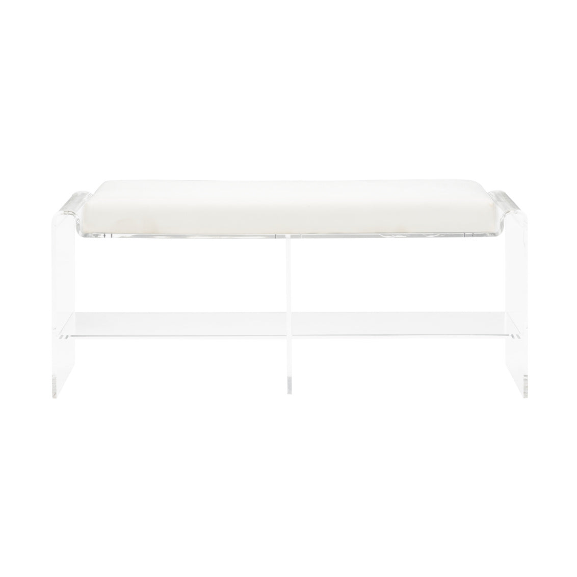 Renee Acrylic Long Bench in 21.5 / Acrylic - Chelsea House