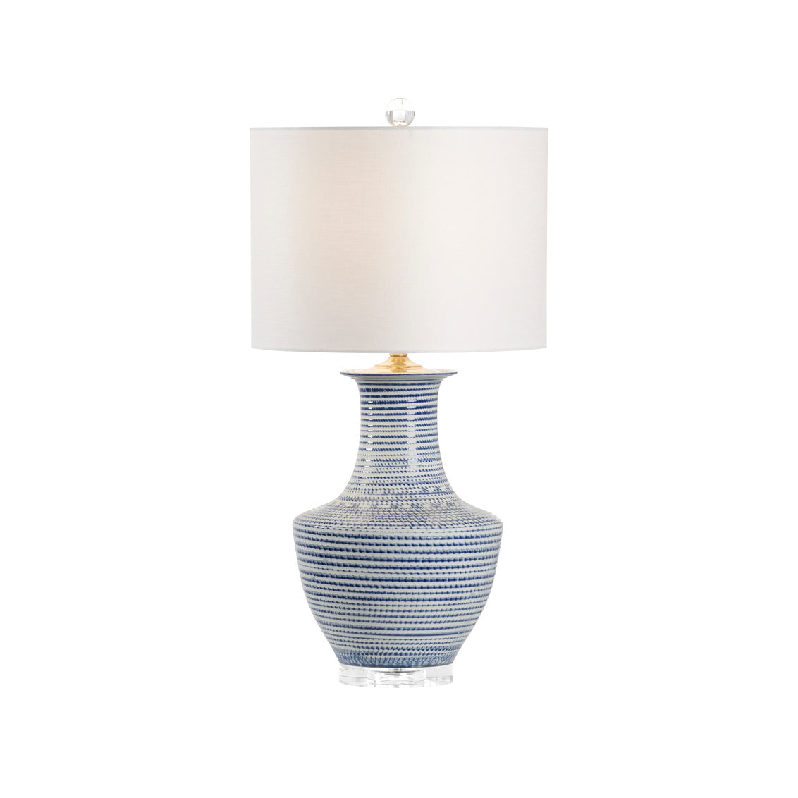 Classic Lamp - Blue/Acrylic in 29.5 / Ceramic/Porcelain - Chelsea House