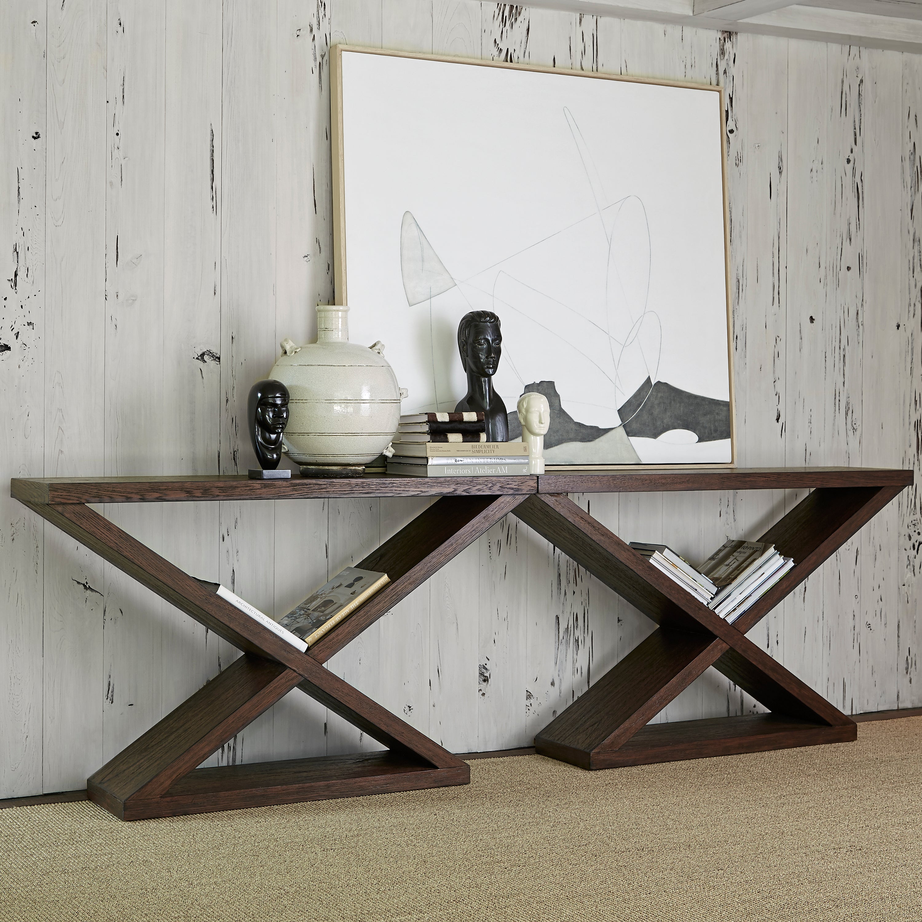 Salone Scuro Double-V Console Table – Ambella Home