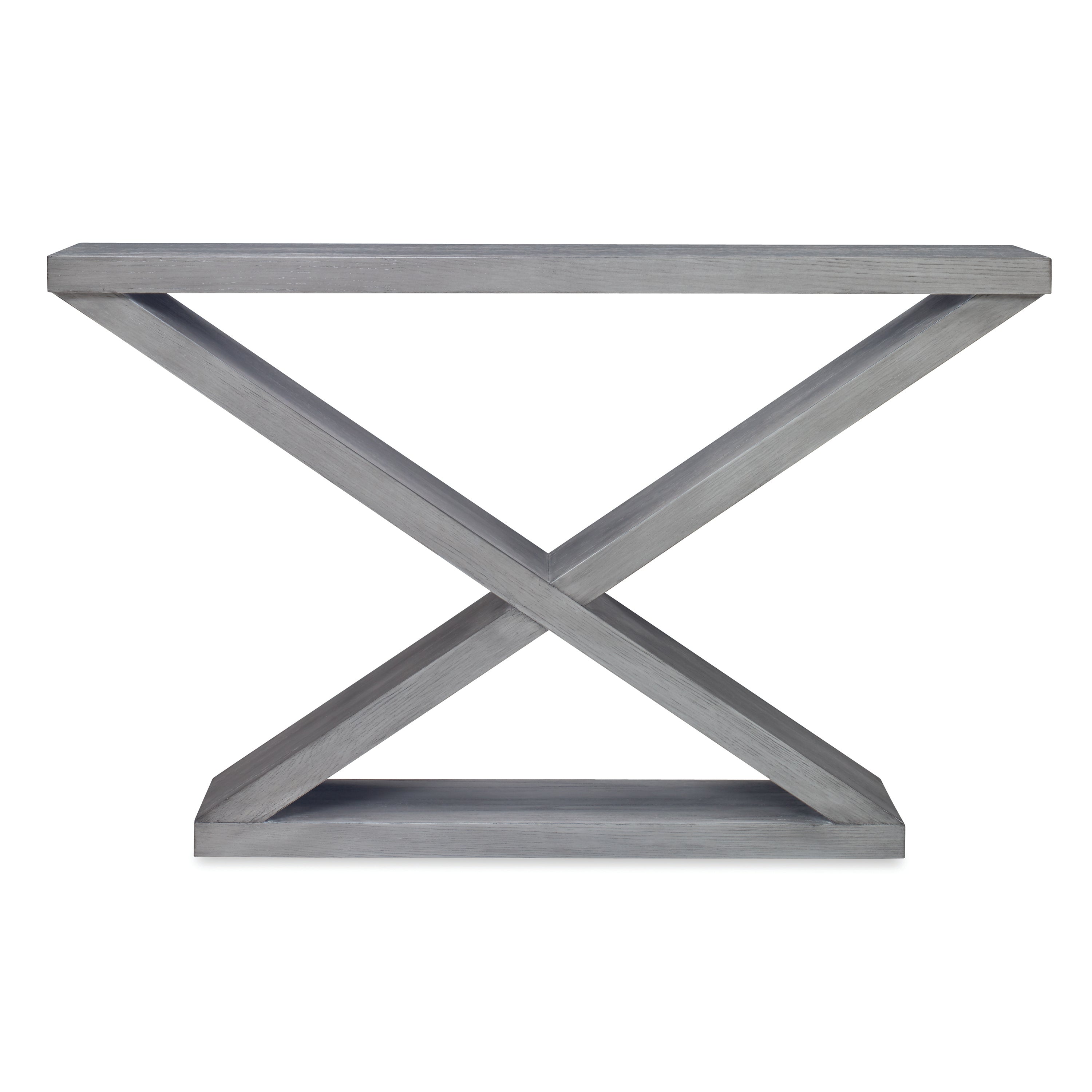 Salone Double-V Console - Ash Grey in Grey – Ambella Home