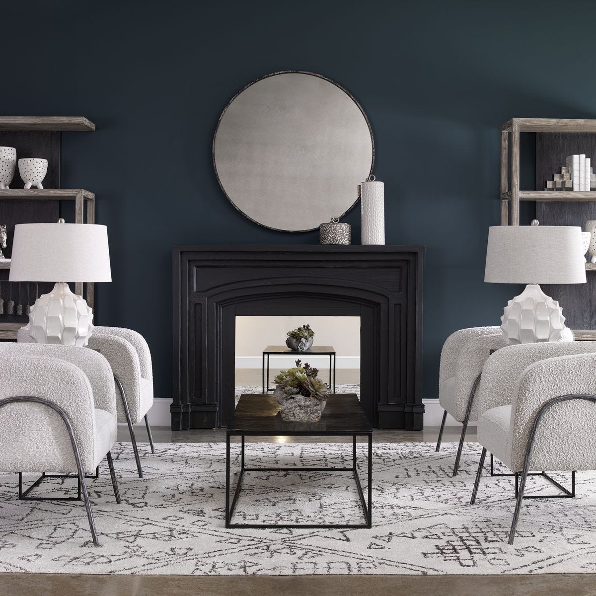 Guerina Table Lamp, White – Lamps by Uttermost | Sutter & Vale