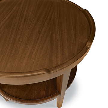 Crenellated Round End Table – Ambella Home