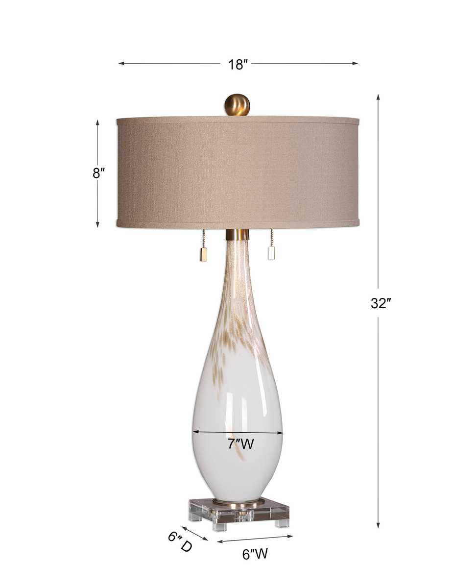 Cardoni Table Lamp, White