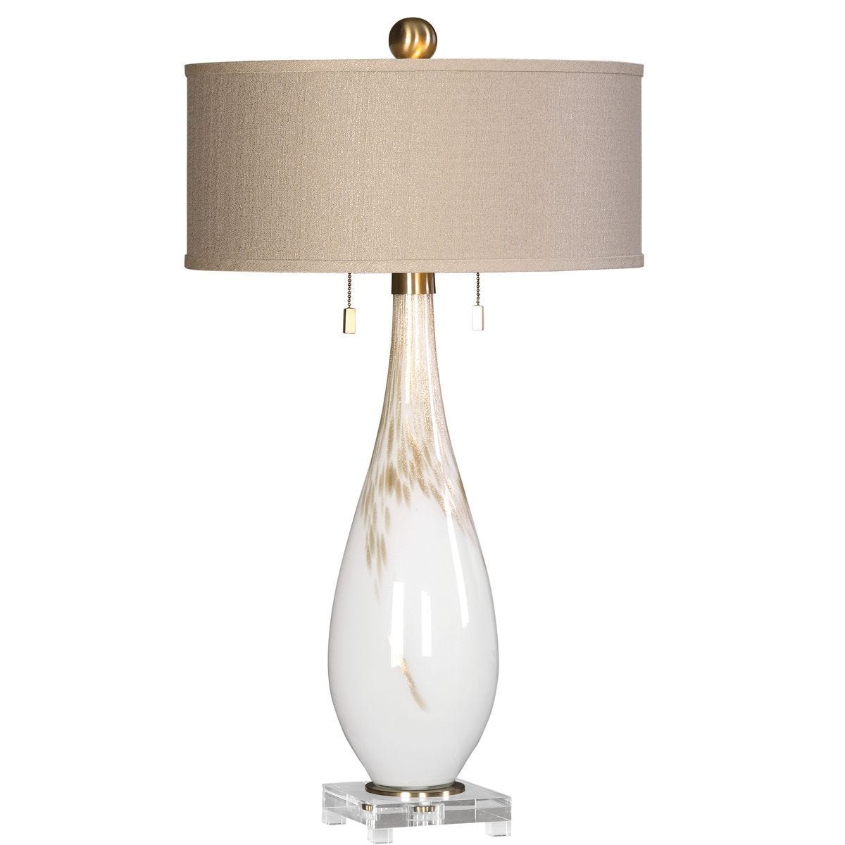 Cardoni Table Lamp, White – Lamps by Uttermost | Sutter & Vale