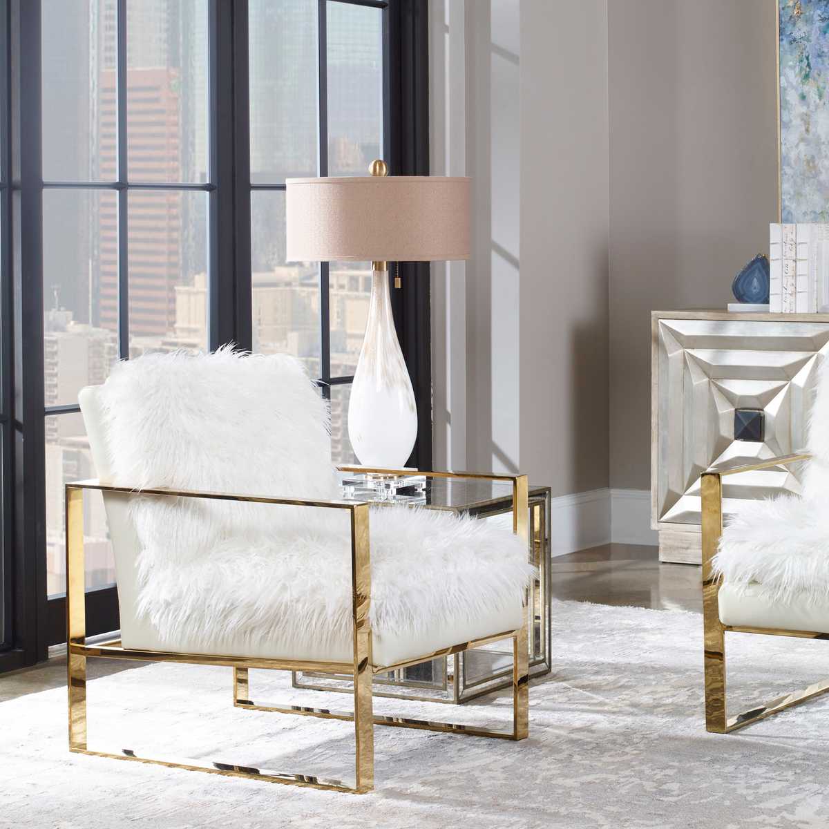 Cardoni Table Lamp, White