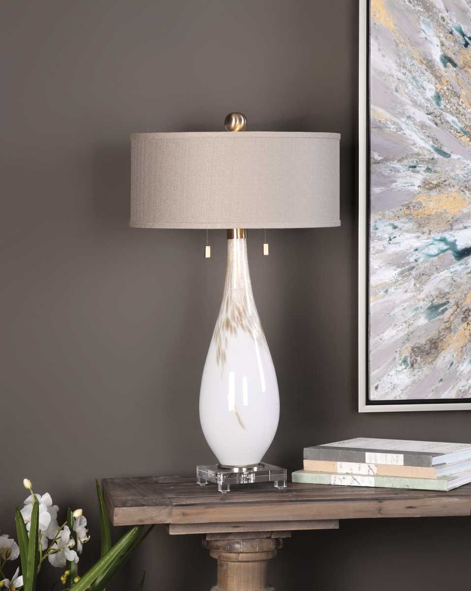 Cardoni Table Lamp, White – Lamps by Uttermost | Sutter & Vale