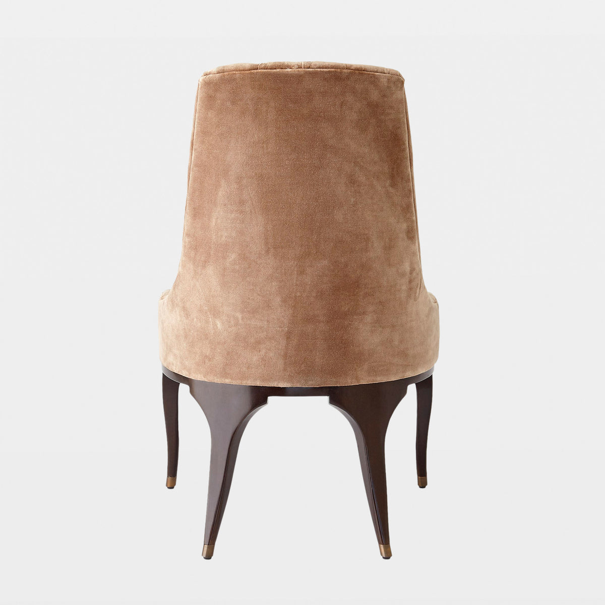 Douglas Channel Tufted Dining Chair-Mushroon