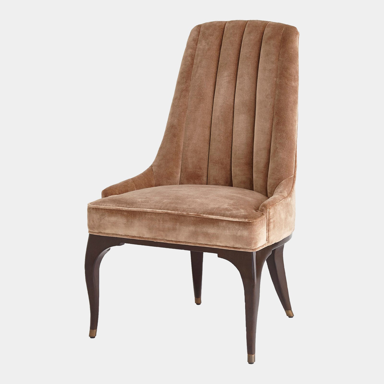 Douglas Channel Tufted Dining Chair-Muslin