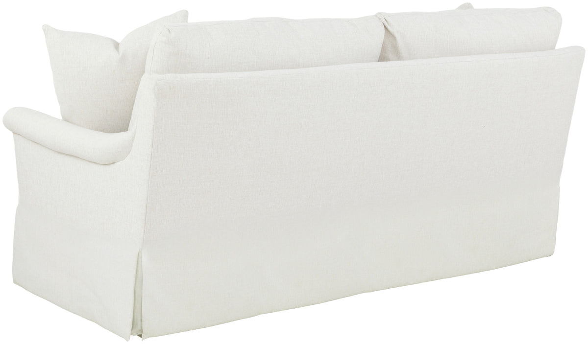 80" Rolled Pleated Arm Skirted Sofa (2732-80-W) - Fairfield Chair