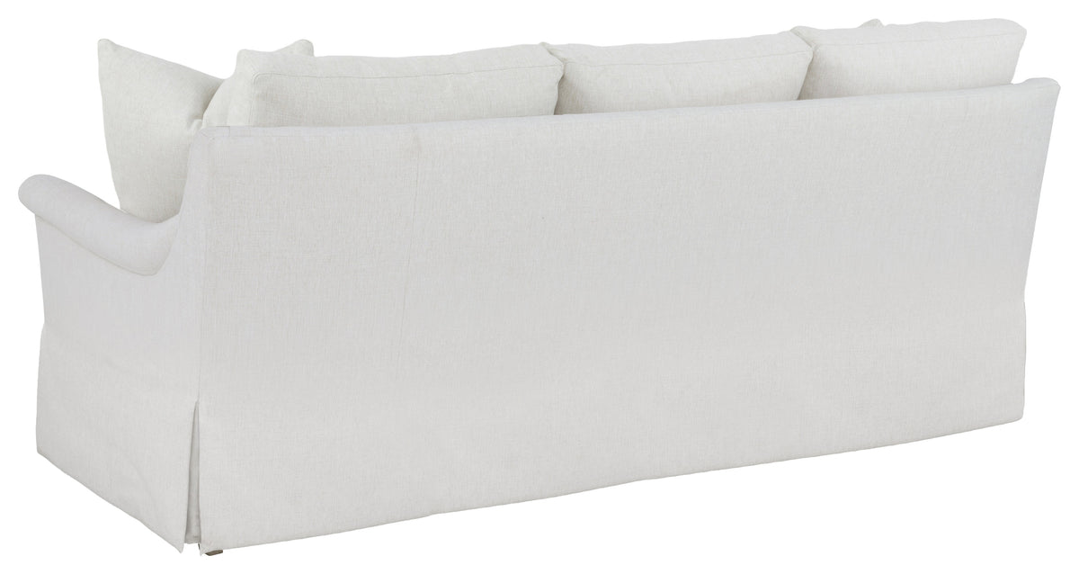 Rolled Pleated Arm 90" Skirted Sofa (2734-50-W) - Fairfield Chair