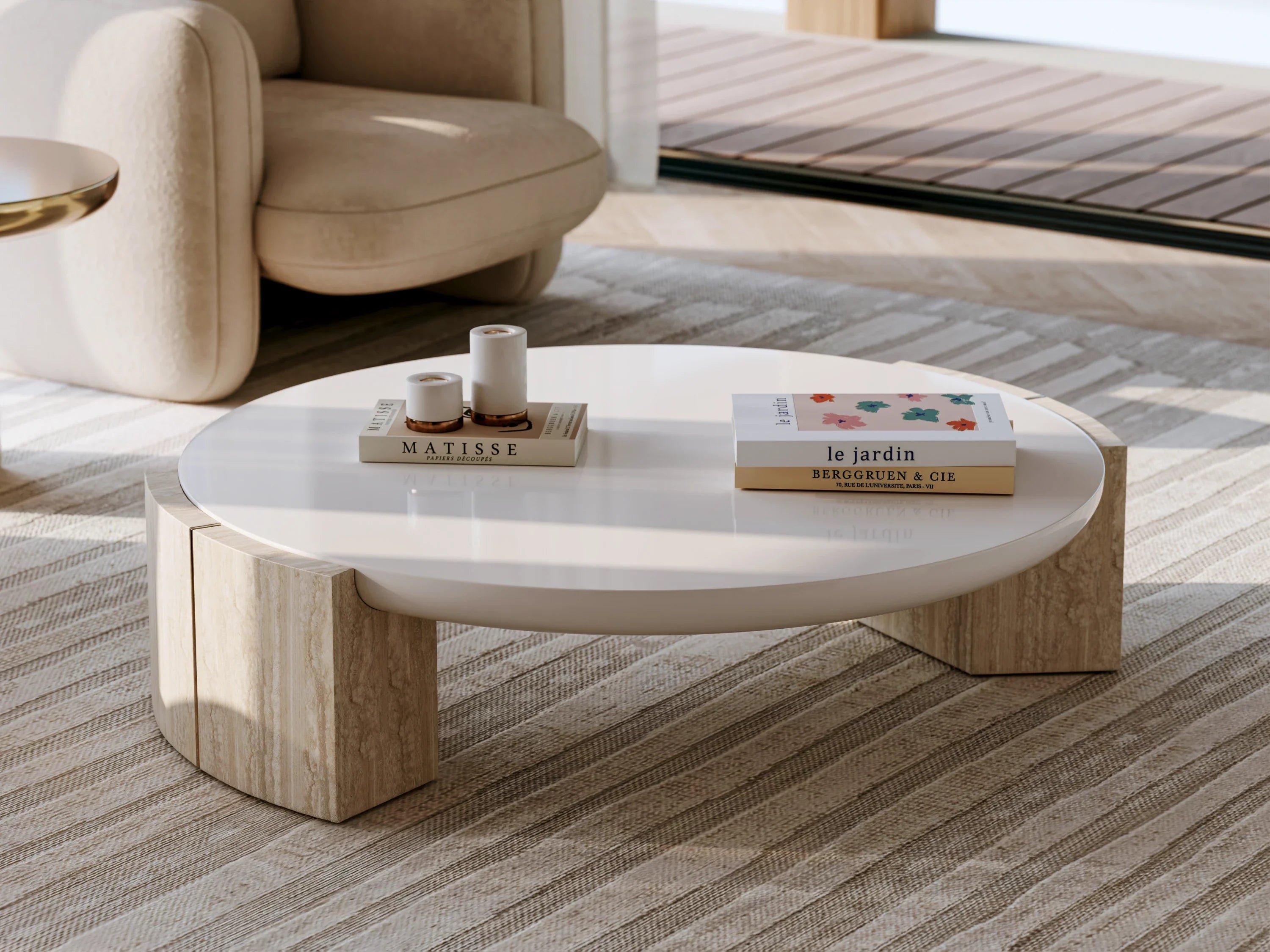 Overlap Chair Ecru – Accent Chairs by Caracole | Sutter & Vale