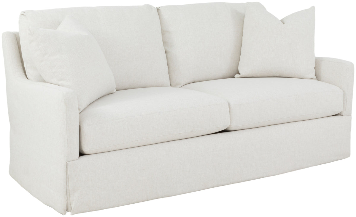 76" Tapered Arm Skirted Sofa (2760-80-W) - Fairfield Chair