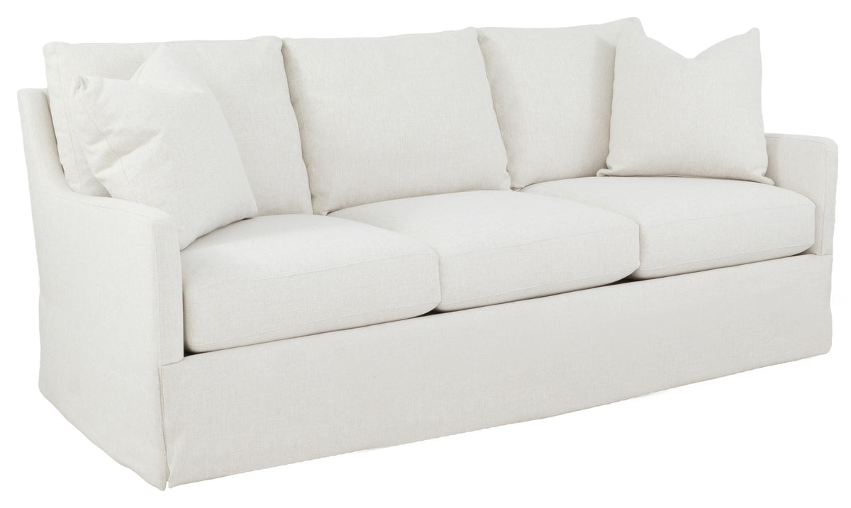 86" Tapered Arm Skirted Sofa (2764-50-W) - Fairfield Chair