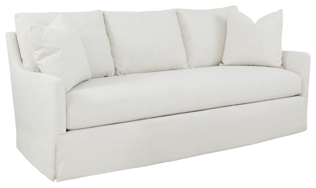 86" Tapered Arm Skirted Sofa (2766-50-W) - Fairfield Chair