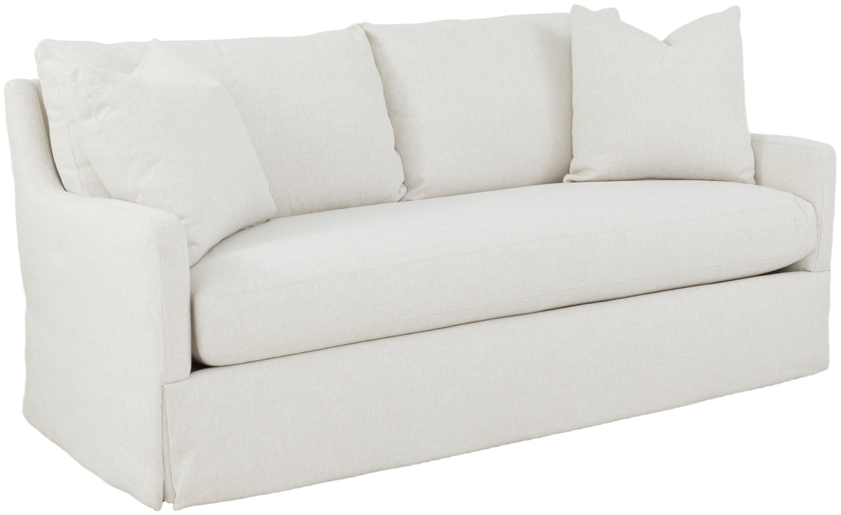 76" Tapered Arm Skirted Sofa (2766-80-W) - Fairfield Chair