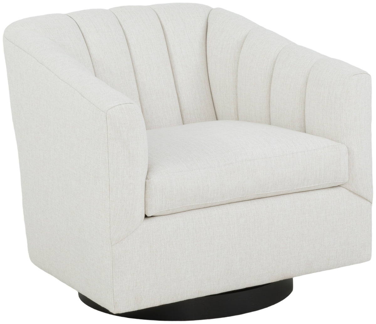 Coco II Leather Channel Back Swivel Chair (L-2782-31) - Fairfield Chair