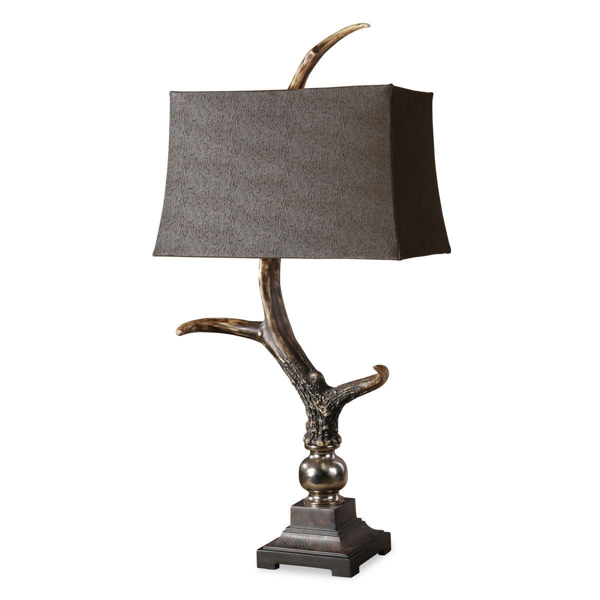 Stag Horn Table Lamp, Dark – Lamps by Uttermost | Sutter & Vale