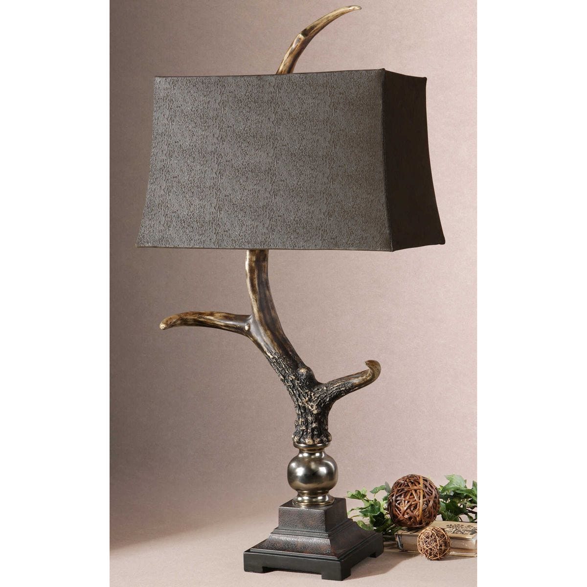 Stag Horn Table Lamp, Dark – Lamps by Uttermost | Sutter & Vale