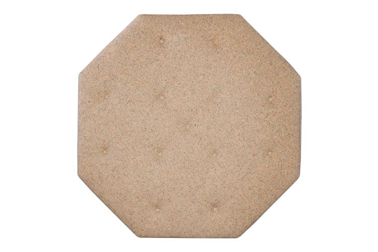 Dominique Wood Base Cocktail Ottoman