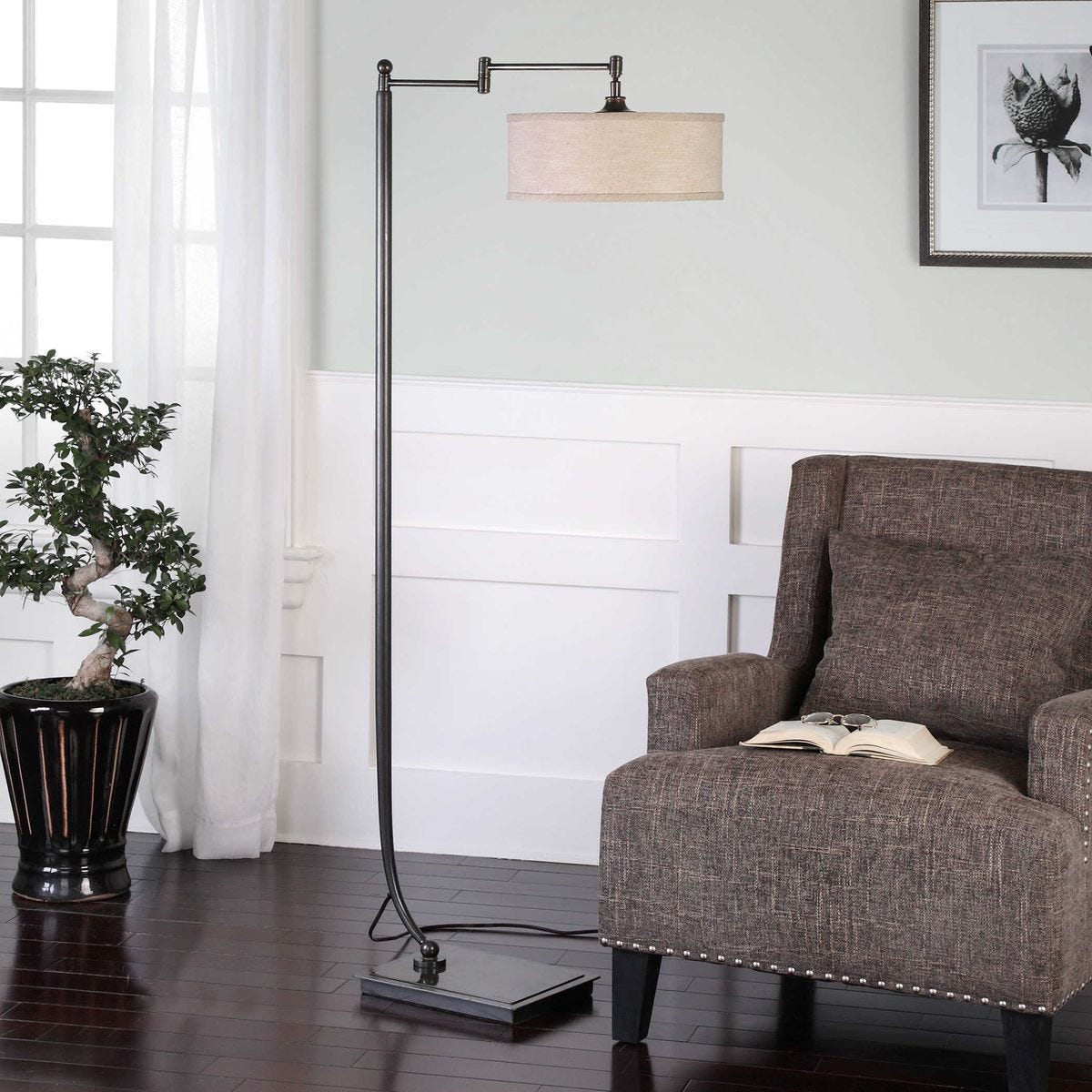 Lamine Floor Lamp – Lamps by Uttermost | Sutter & Vale