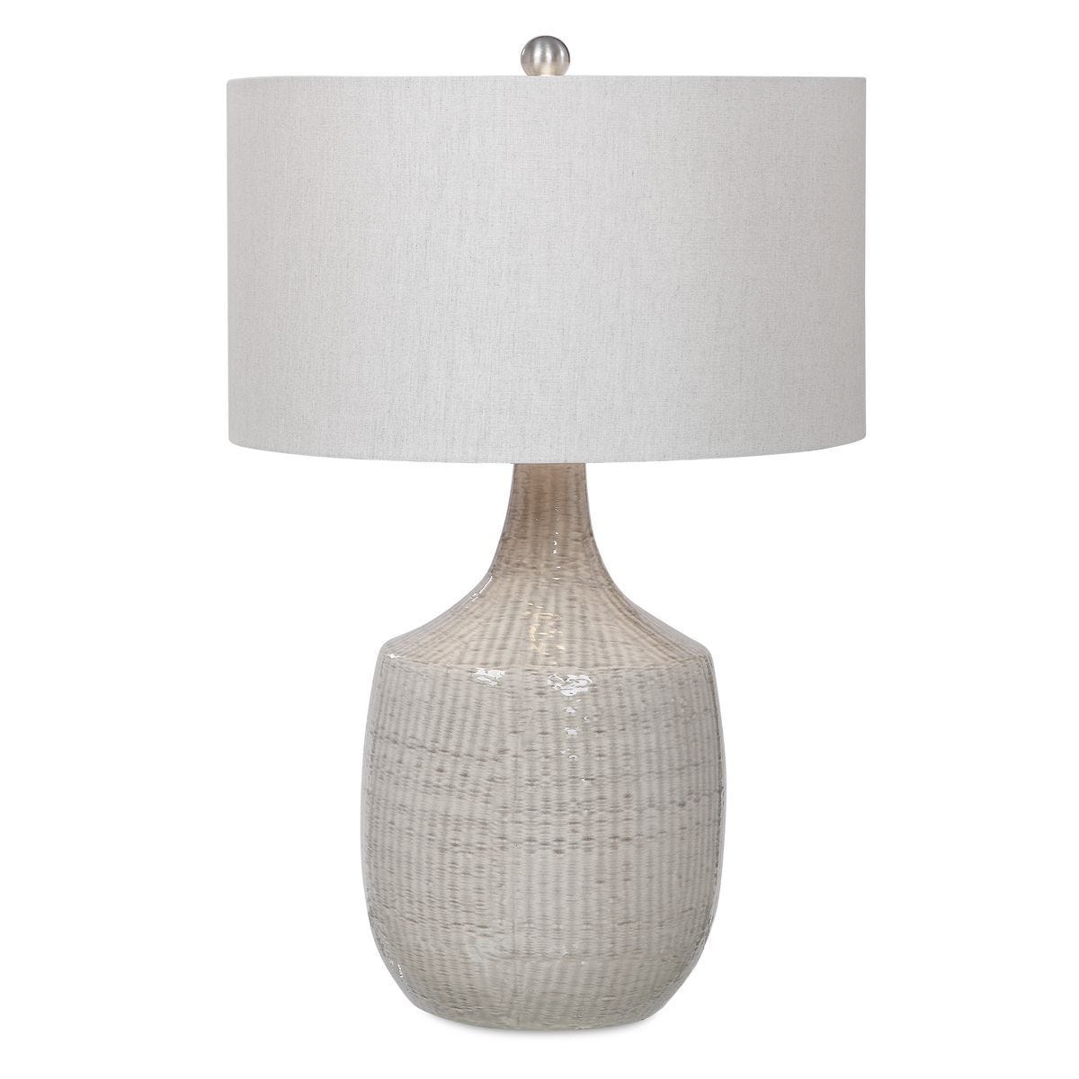 Felipe Table Lamp, Light Gray – Lamps by Uttermost | Sutter & Vale