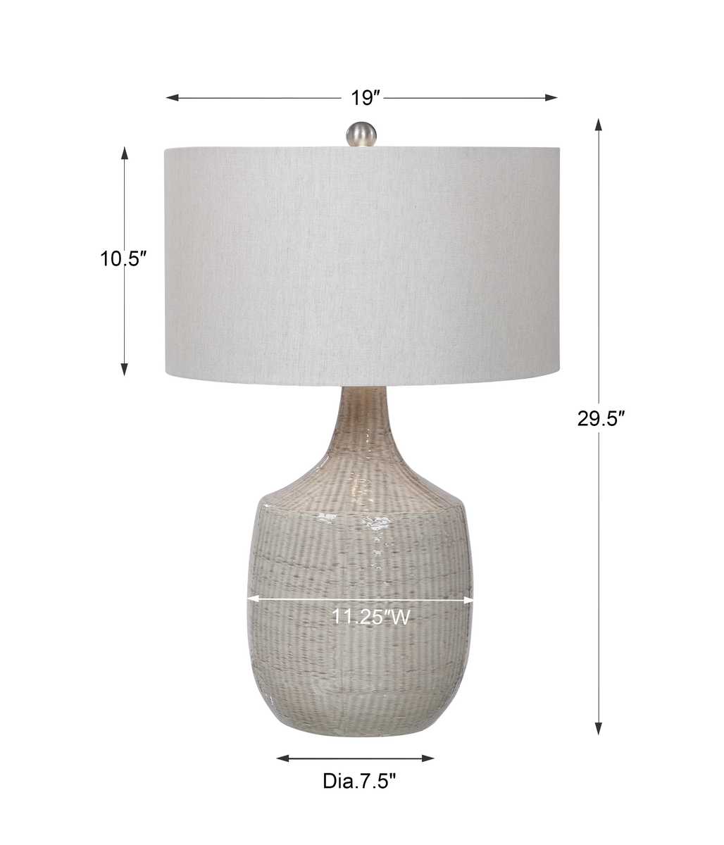 Felipe Table Lamp, Light Gray