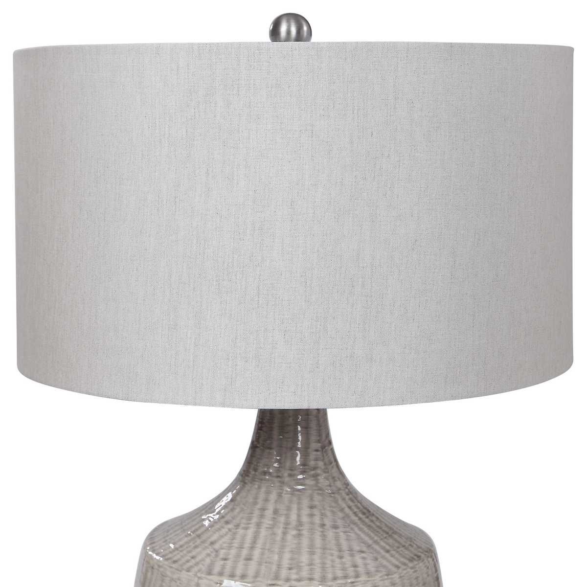 Felipe Table Lamp, Light Gray – Lamps by Uttermost | Sutter & Vale