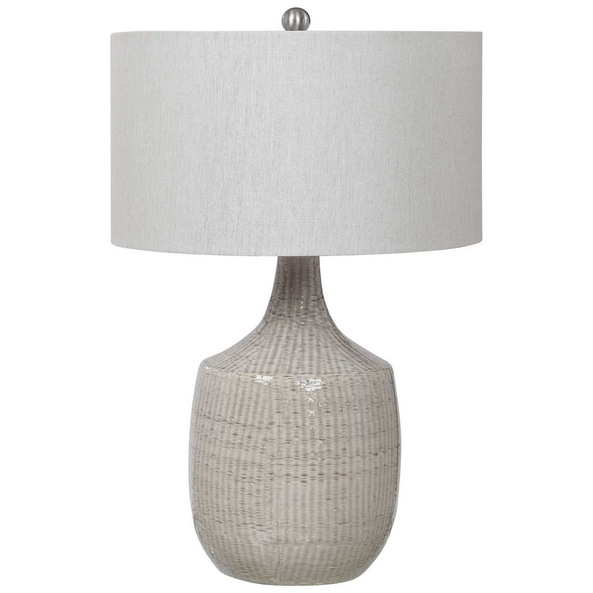 Felipe Table Lamp, Light Gray – Lamps by Uttermost | Sutter & Vale
