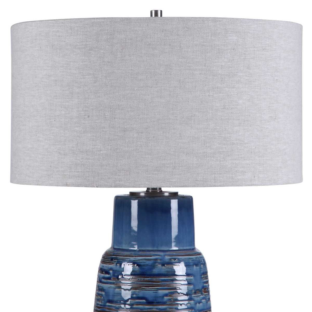 Magellan Table Lamp, Blue – Lamps by Uttermost | Sutter & Vale