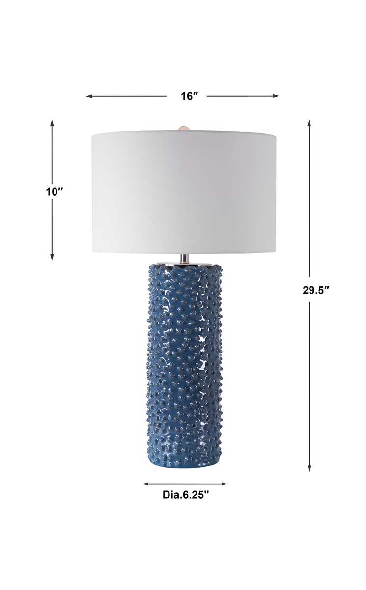 Ciji Table Lamp, Blue