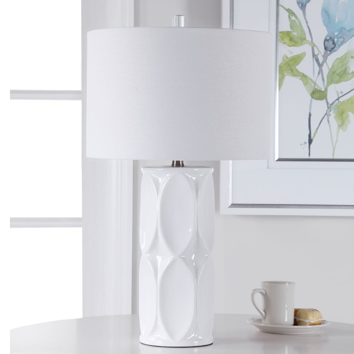 Sinclair Table Lamp, White – Lamps by Uttermost | Sutter & Vale