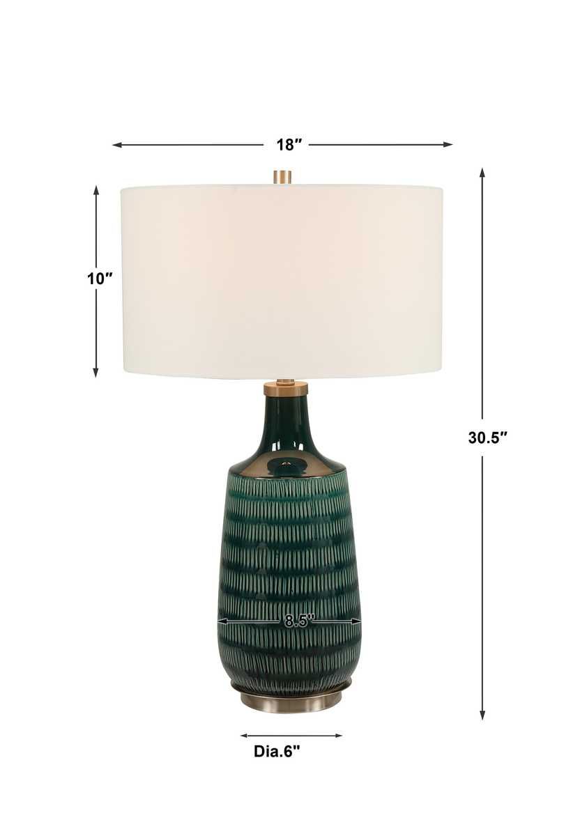 Scouts Table Lamp, Teal – Lamps by Uttermost | Sutter & Vale
