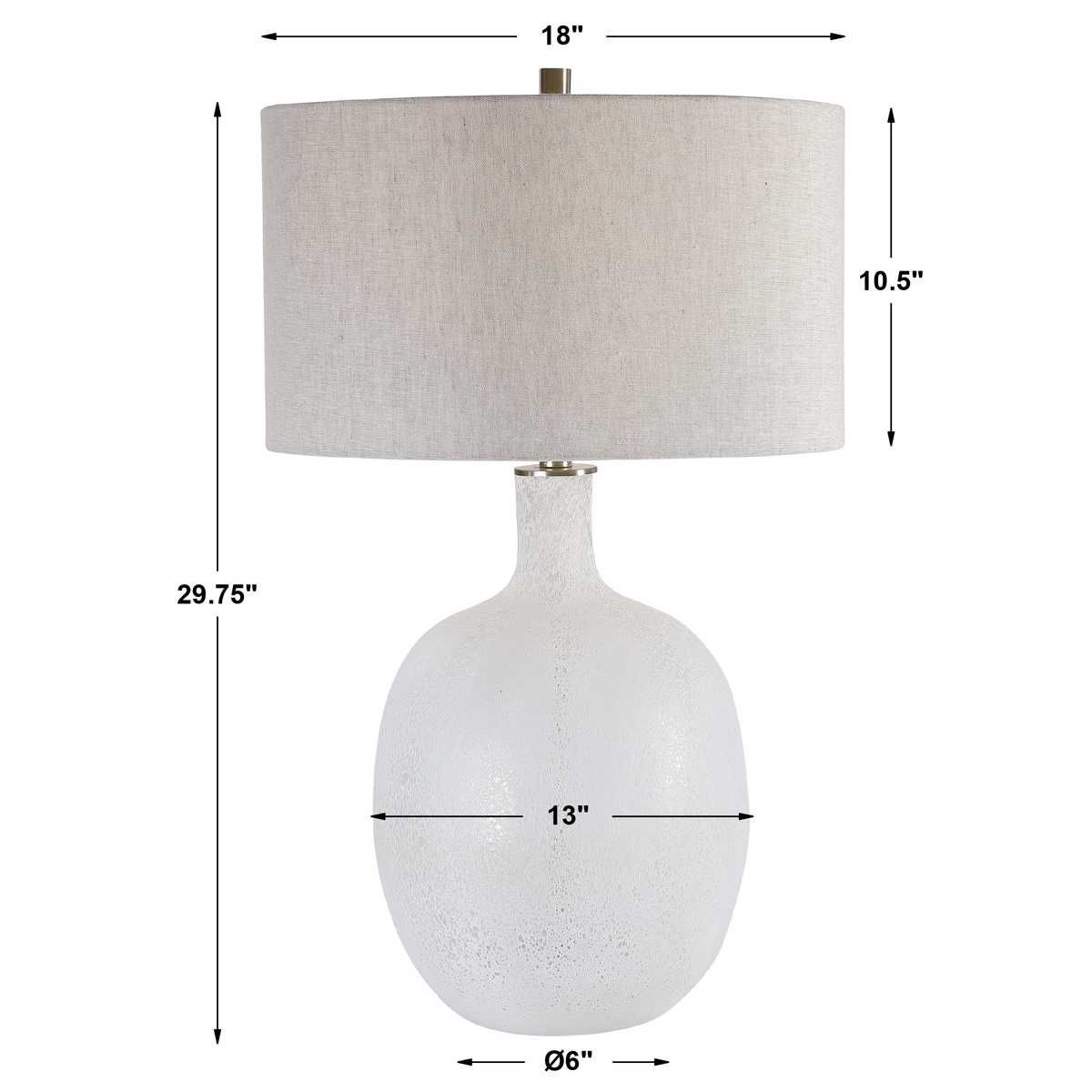 Whiteout Table Lamp – Lamps by Uttermost | Sutter & Vale