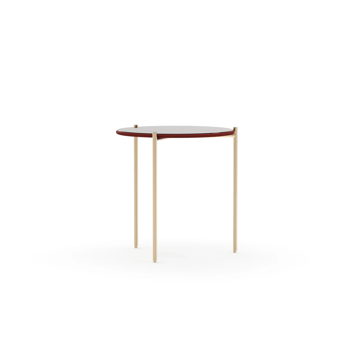 Demli Rouge Glass Side Table