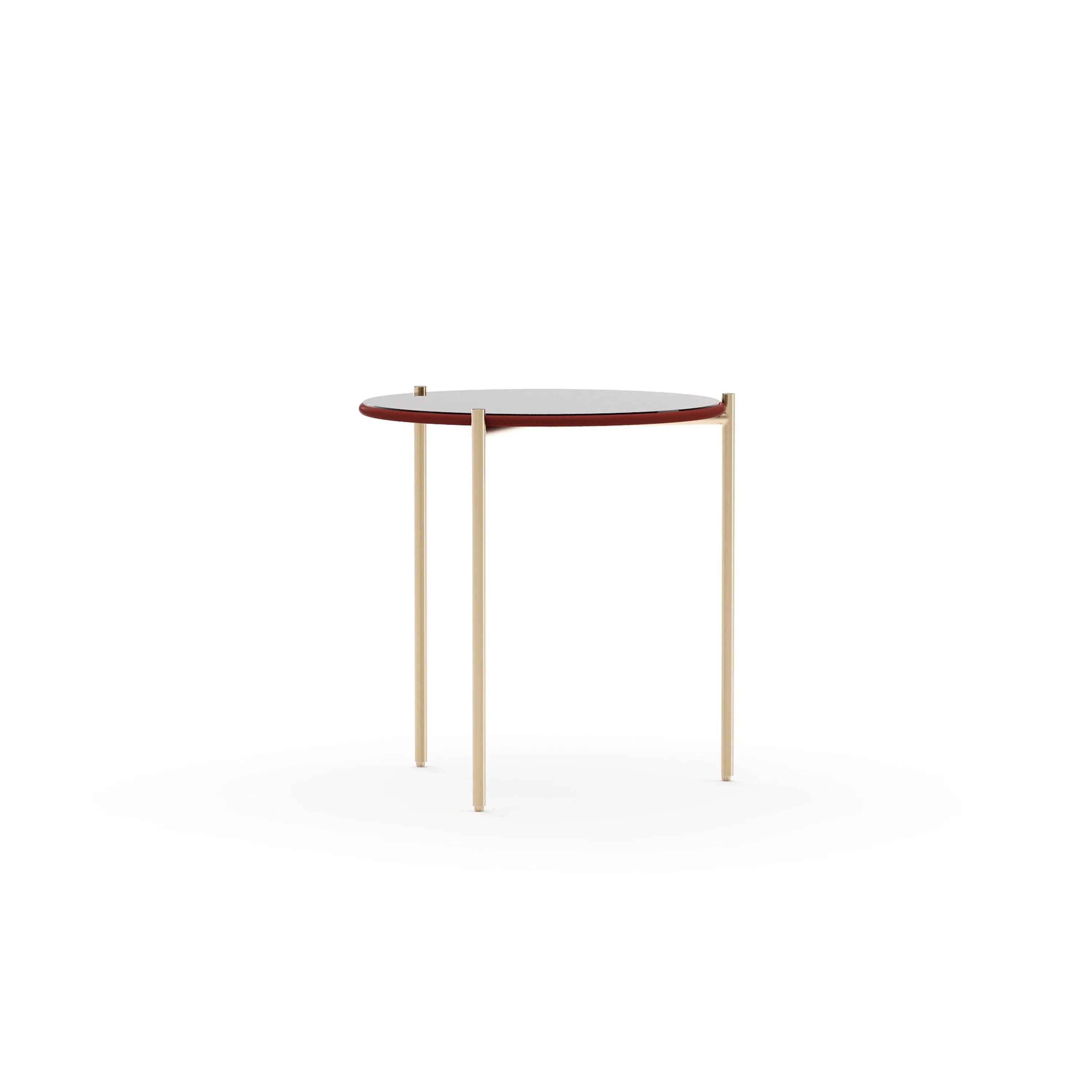 Demli Rouge Glass Side Table – Side & End Tables by Caracole | Sutter & Vale