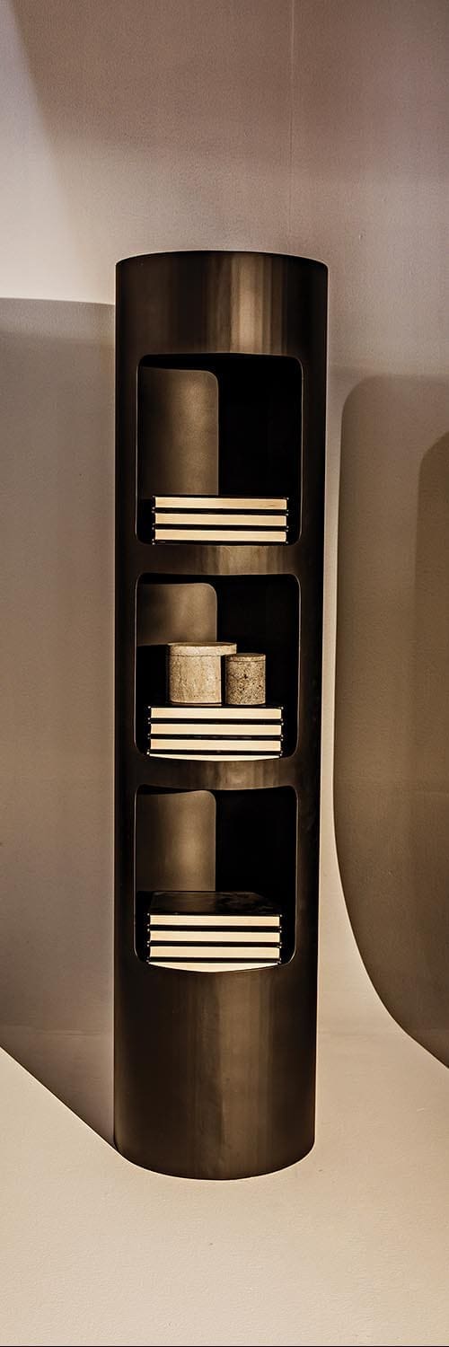Reverso Bookcase, Black Iron