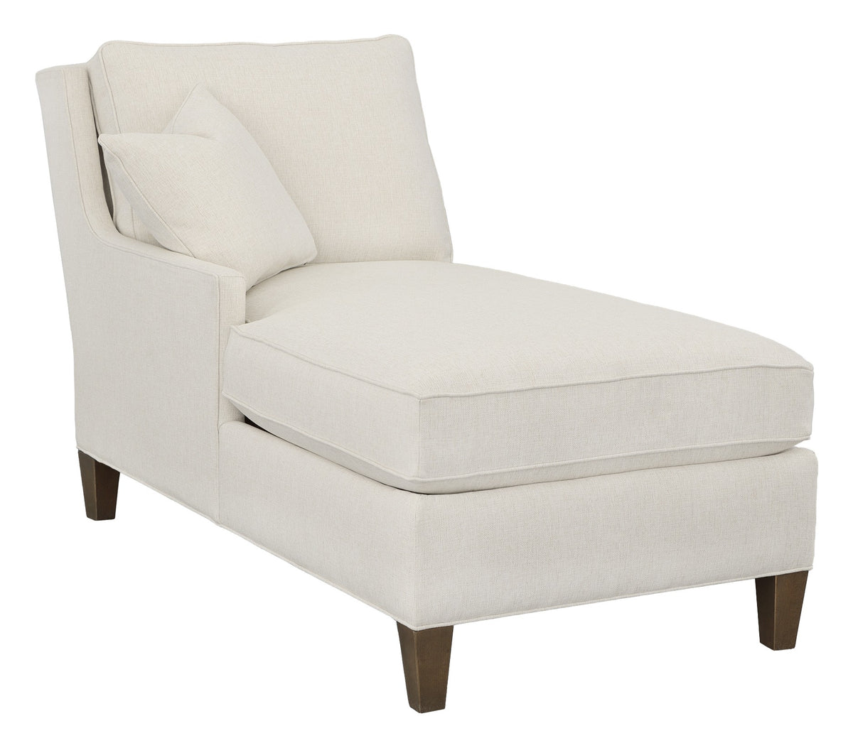 Left Arm Chaise with Tapered Leg (2996-27) - Fairfield Chair