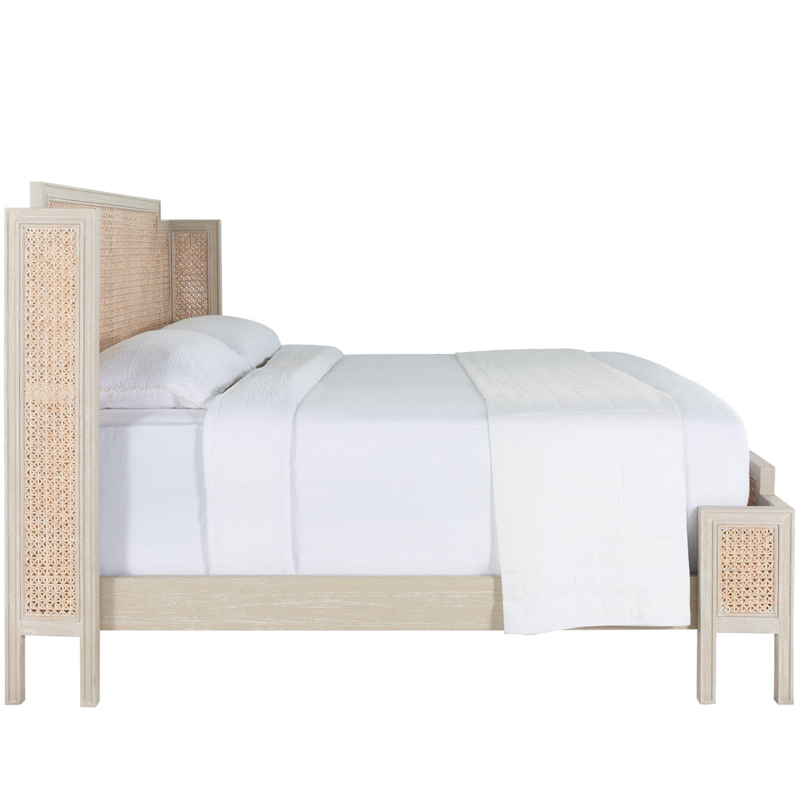 Camille King Bed - White