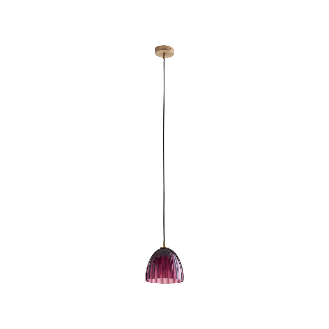 Caterina Single Pendant - Aubergine