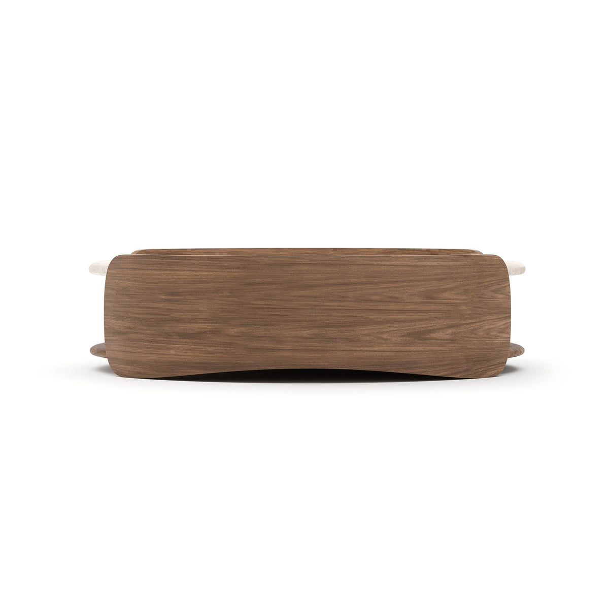 Fleur Open Cocktail Table W/Wood Shelf